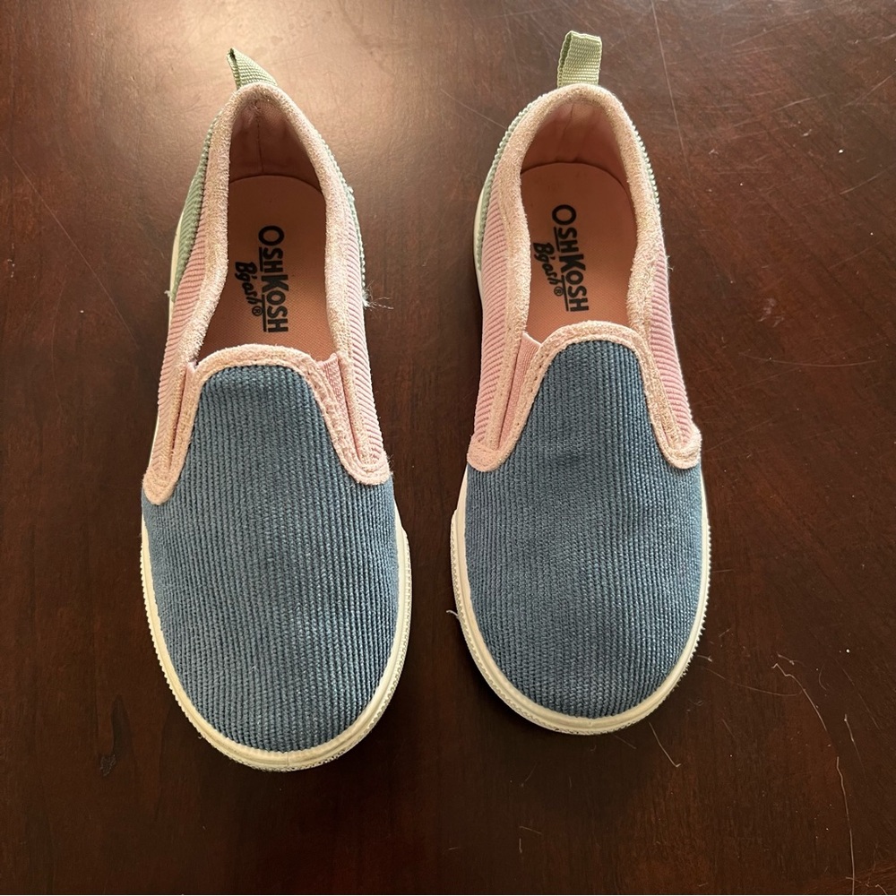 OshKosh B'gosh Kids Slip-On Shoes - Blue and Pink size 9